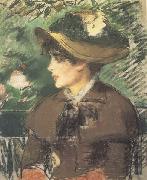 Edouard Manet Sur le banc (mk40) oil on canvas